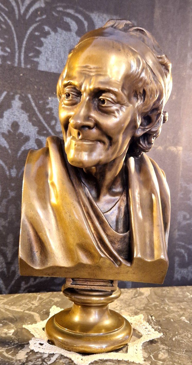 Bronze Bust Of Voltaire-photo-4