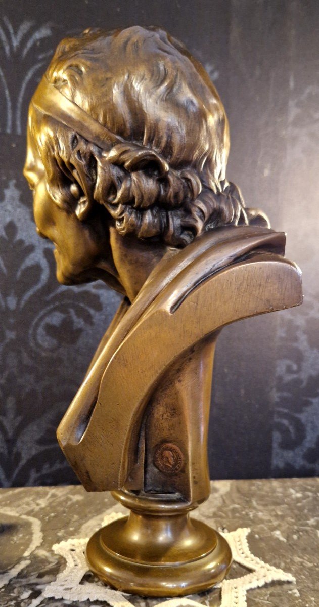 Bronze Bust Of Voltaire-photo-3