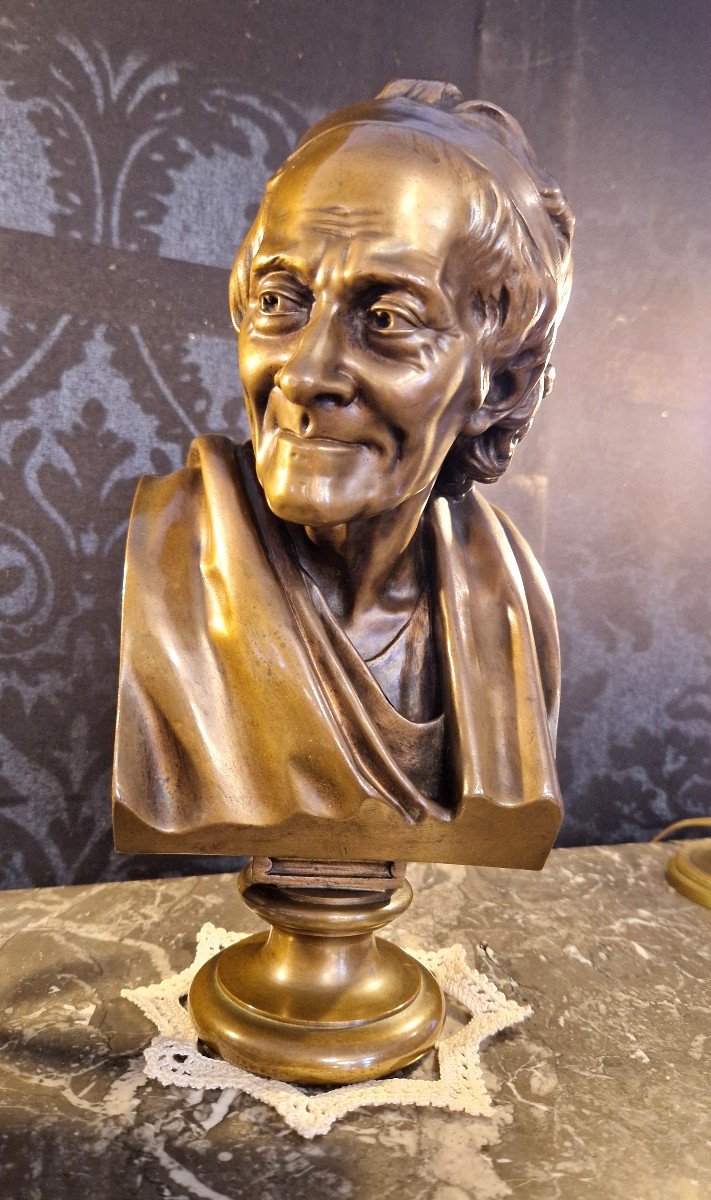 Bronze Bust Of Voltaire