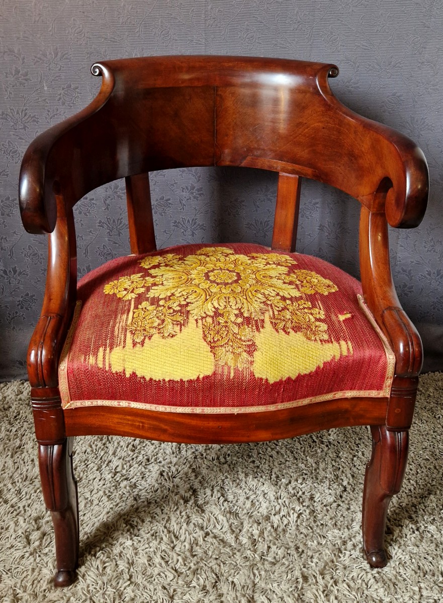 Fauteuil En Acajou De Bureau-photo-2
