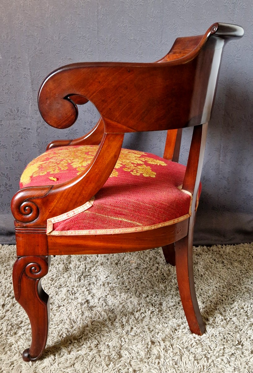 Fauteuil En Acajou De Bureau-photo-1