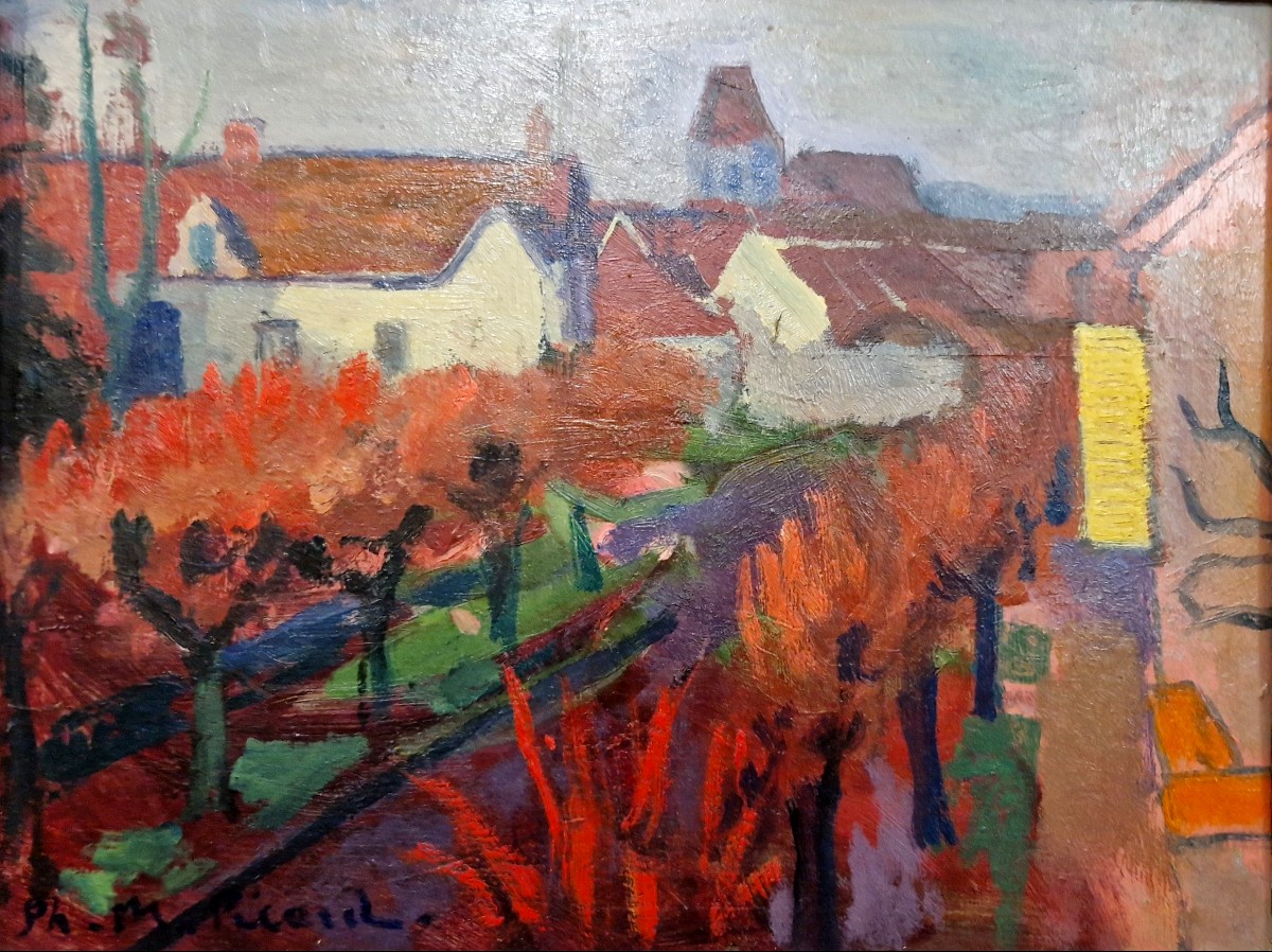 View Of The Village Of Rosay-en-brie By Philippe Marie Picard (1915-1997)-photo-3