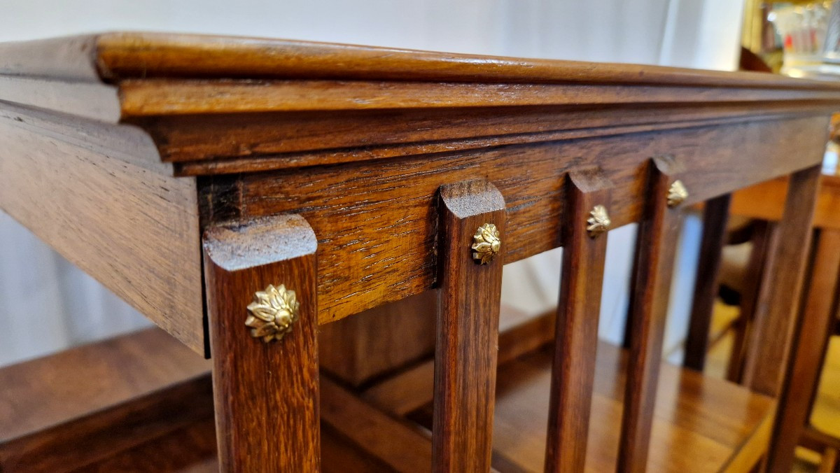 Revolving Bookcase In Walnut Veneer -photo-8
