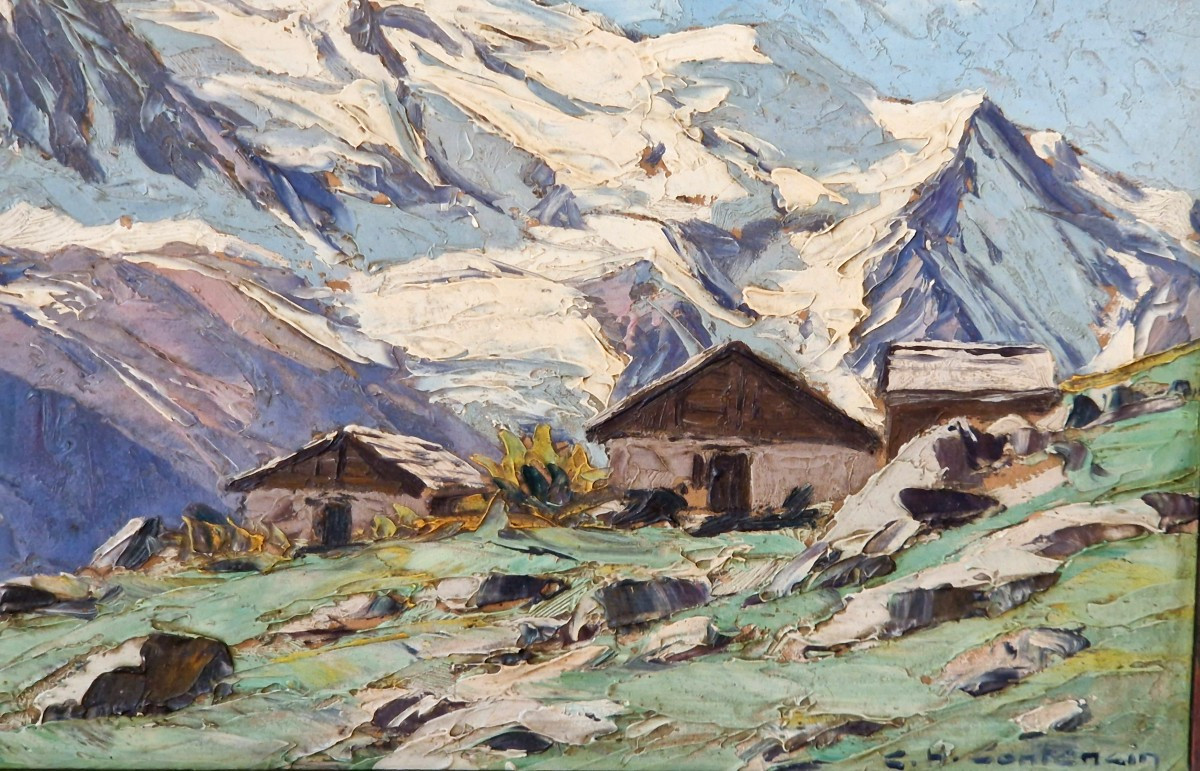 Chalet In Charlanoz By Charles Henri Contencin (1898-1955)-photo-1