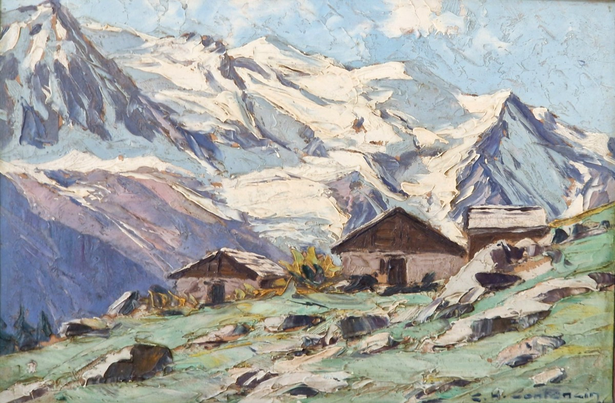 Chalet In Charlanoz By Charles Henri Contencin (1898-1955)
