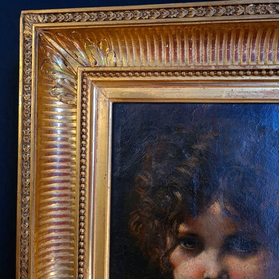Portrait Of A Child By François Louis Lanfant De Metz (1814-1892)-photo-1