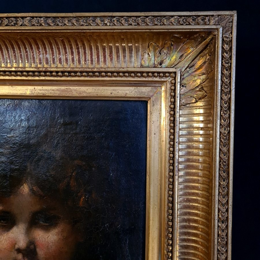 Portrait Of A Child By François Louis Lanfant De Metz (1814-1892)-photo-2