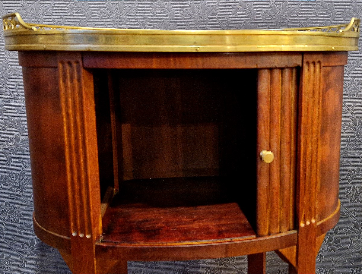 Mahogany Curtain Side Table-photo-3