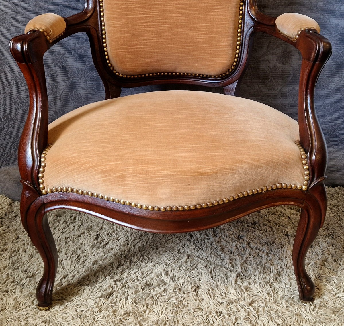 Fauteuil acajou Napoléon III-photo-3