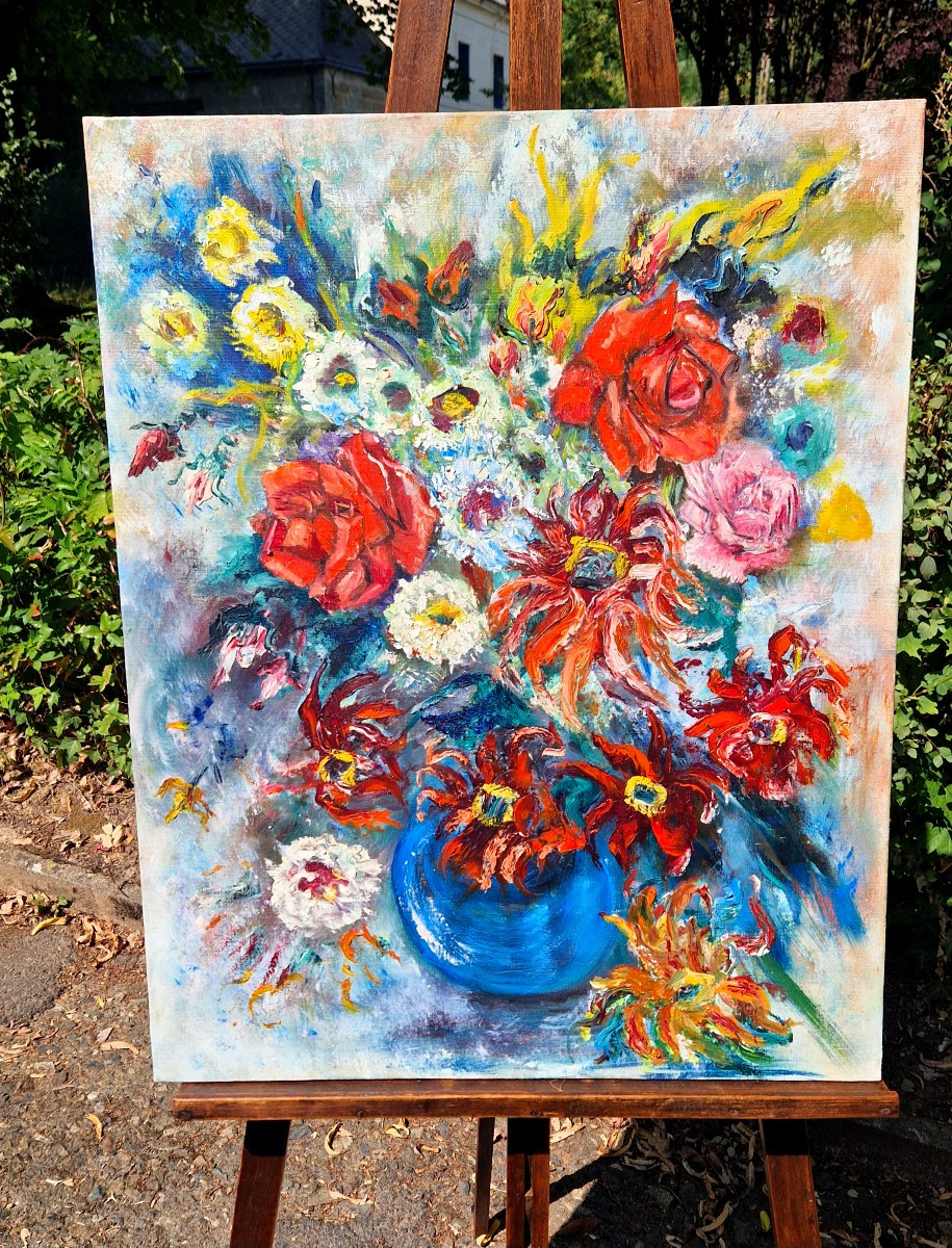 Bouquet Of Flowers 20th Century-photo-2