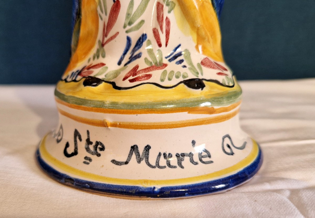 Vierge à l'Enfant en Faïence -photo-2