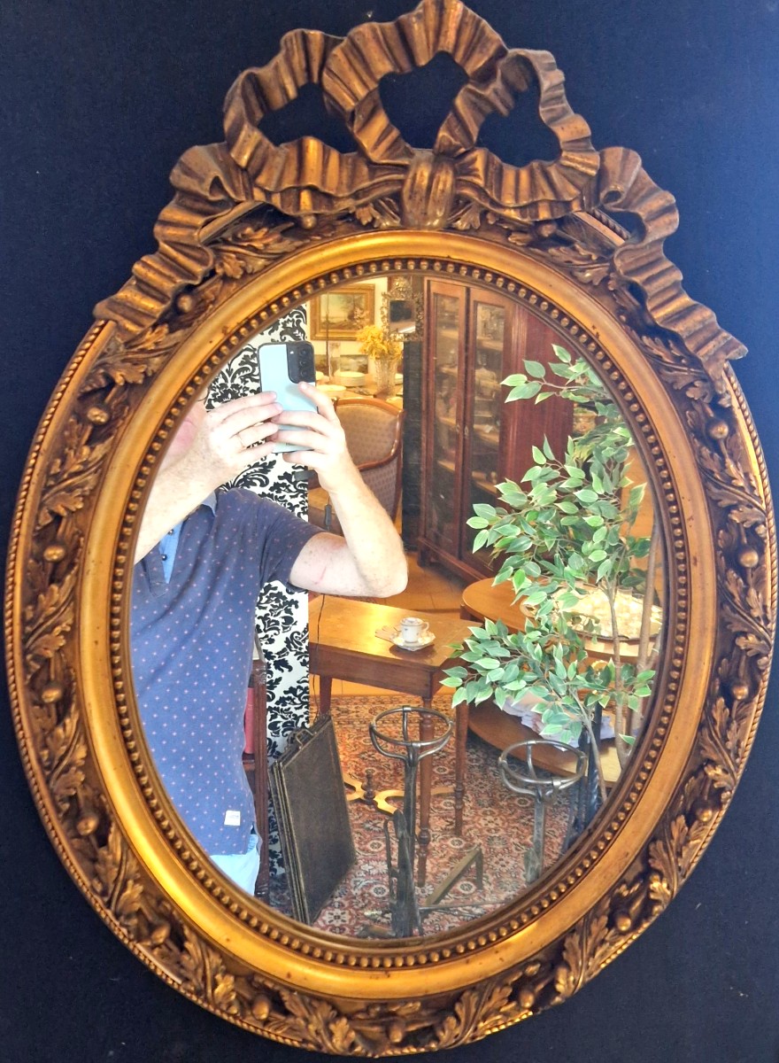 Miroir ovale Napoléon III-photo-2