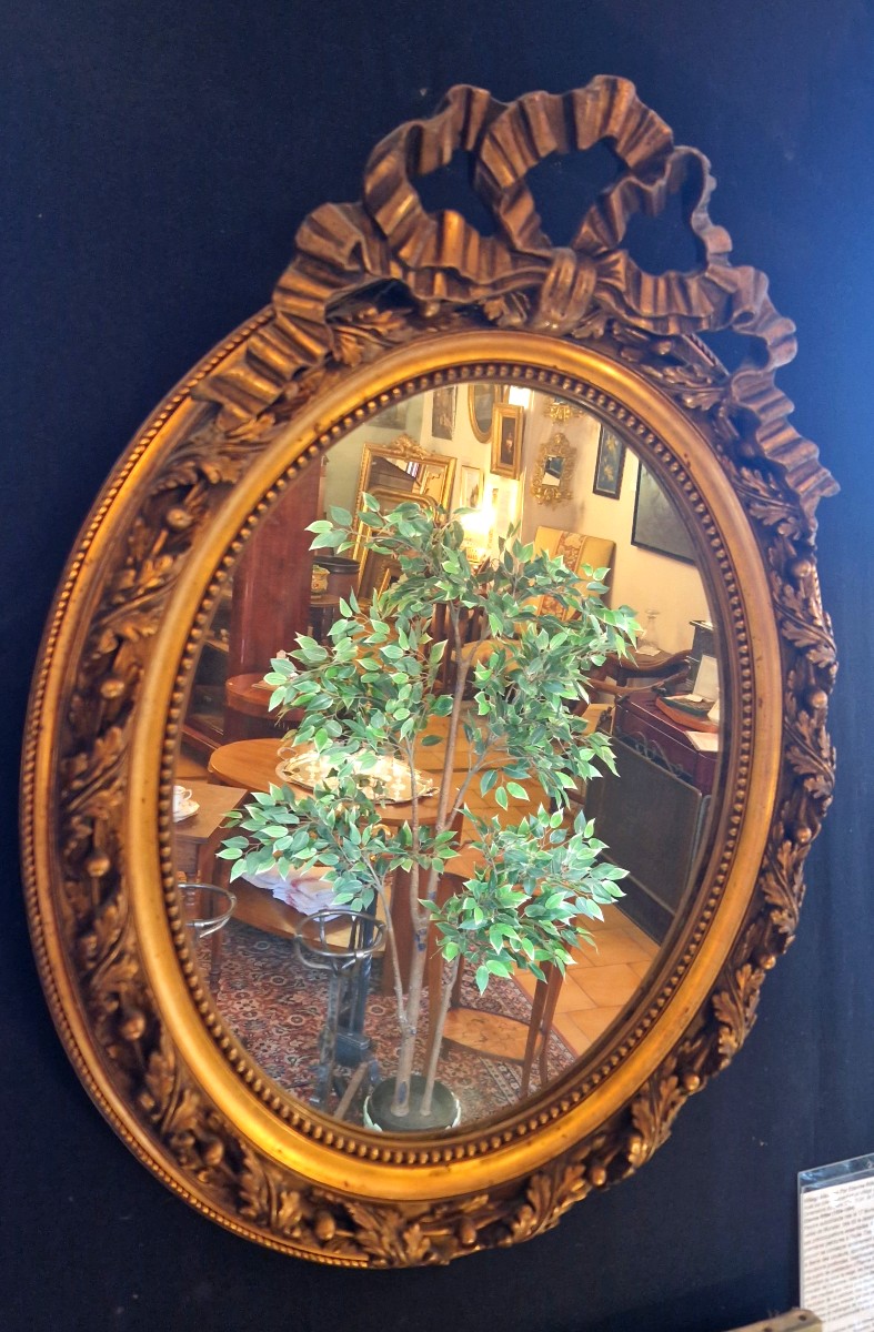 Miroir ovale Napoléon III-photo-3