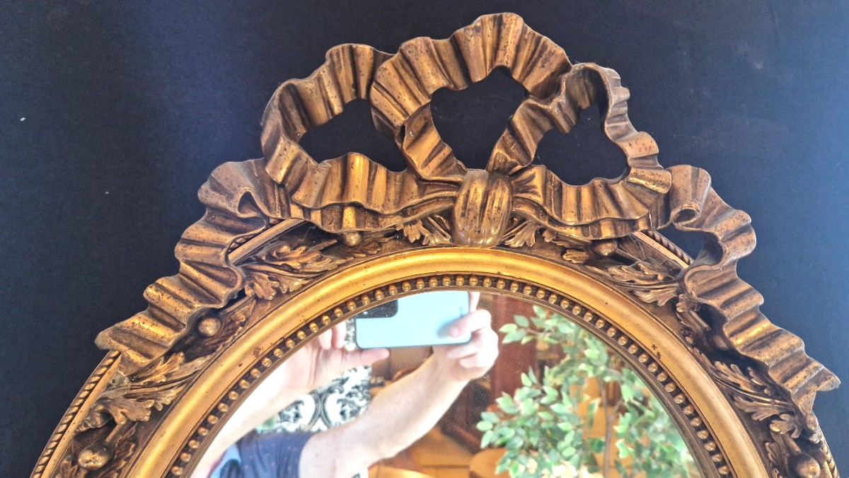 Miroir ovale Napoléon III-photo-1