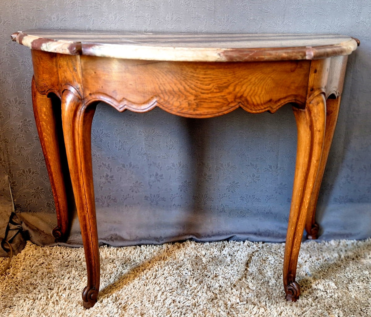 Oak Console Table-photo-2