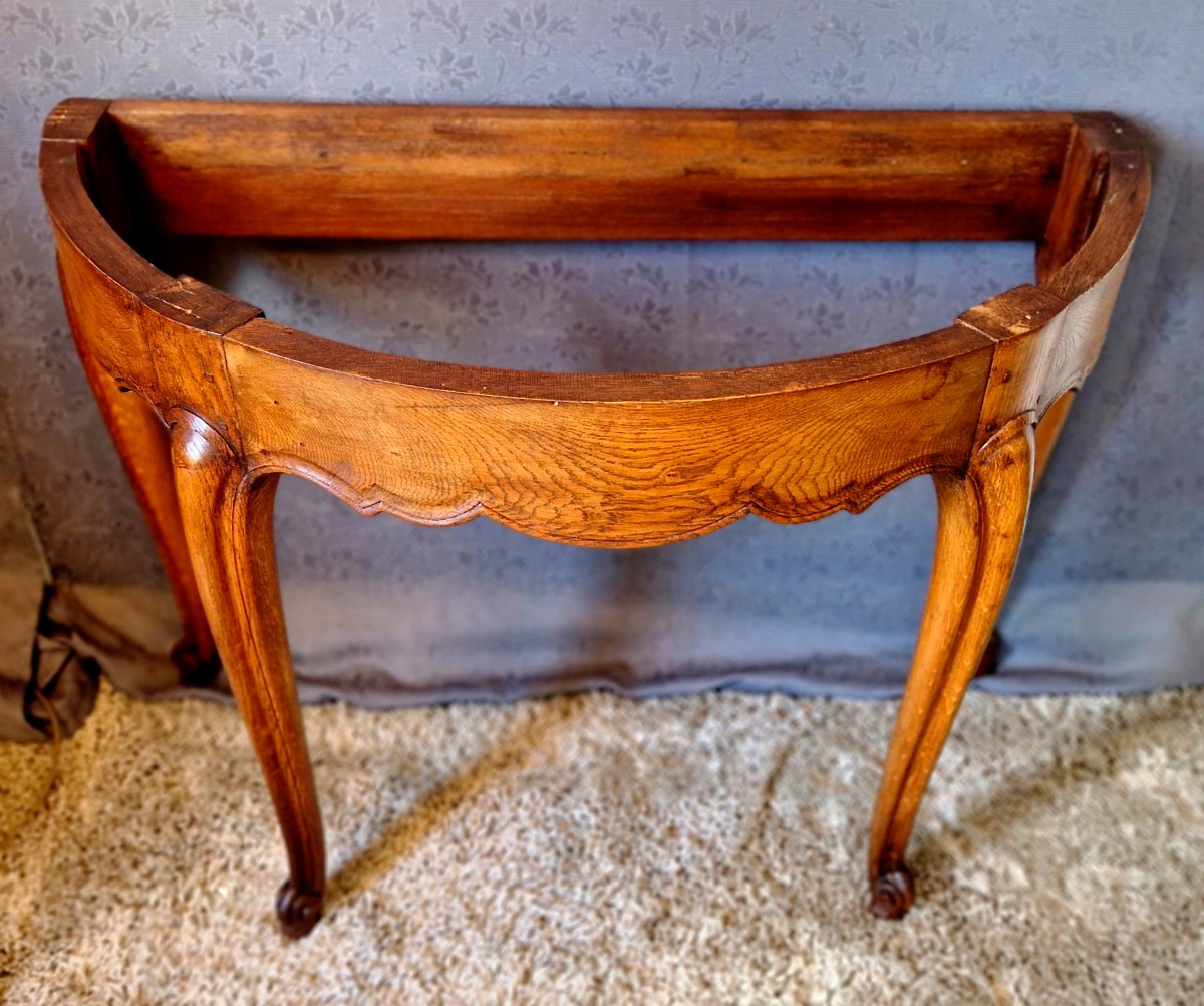 Oak Console Table-photo-6