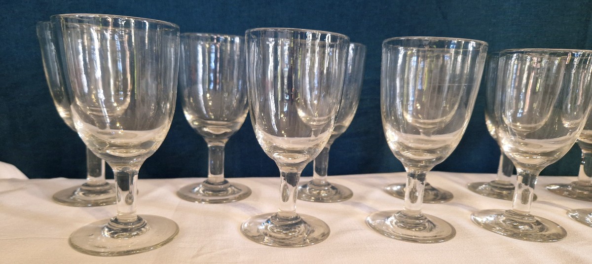 12 verres à bistrot  fin XIXe/début XXe-photo-3