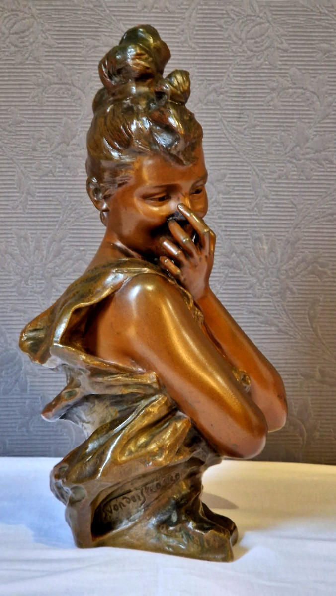 Art Nouveau Bronze By George Van Sraeten-photo-3