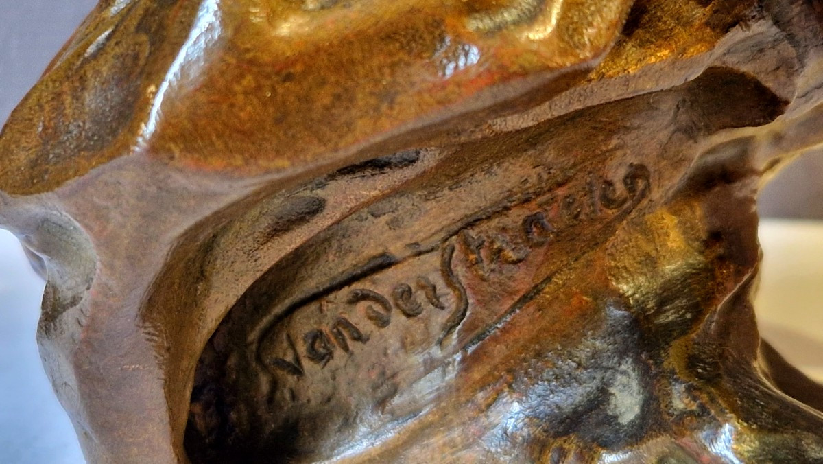 Art Nouveau Bronze By George Van Sraeten-photo-4