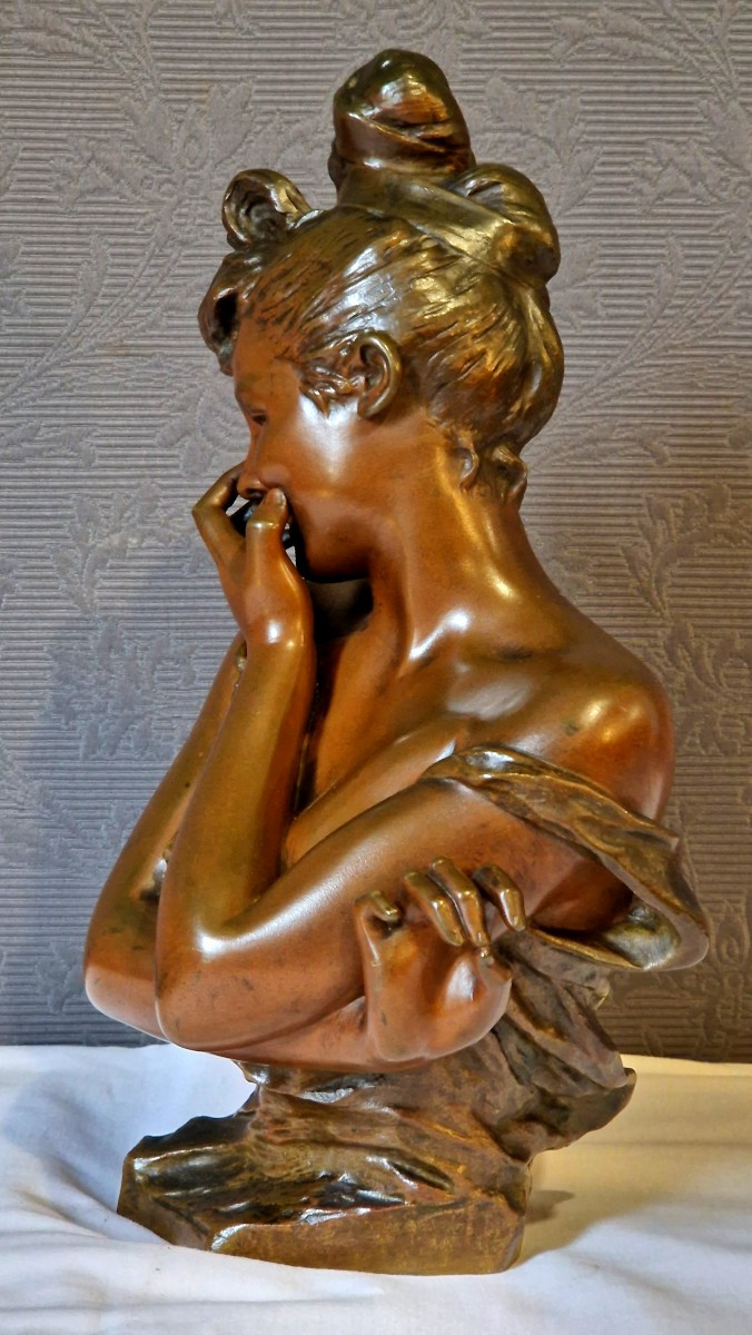 Art Nouveau Bronze By George Van Sraeten-photo-3