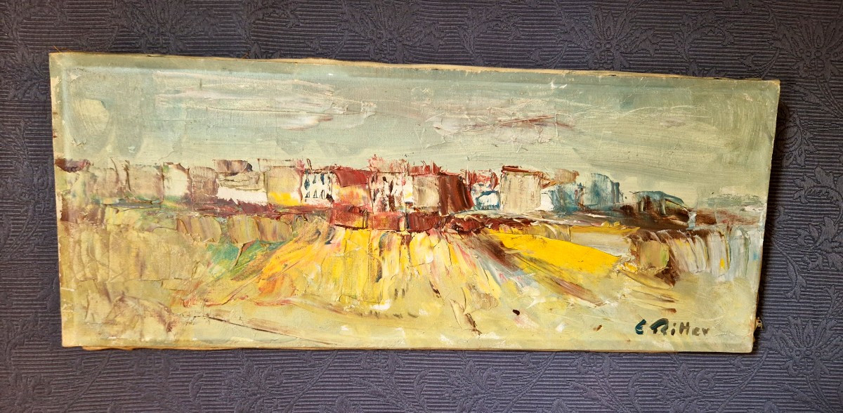 Village Alsacien par Etienne Ritter (1934-1994)-photo-2