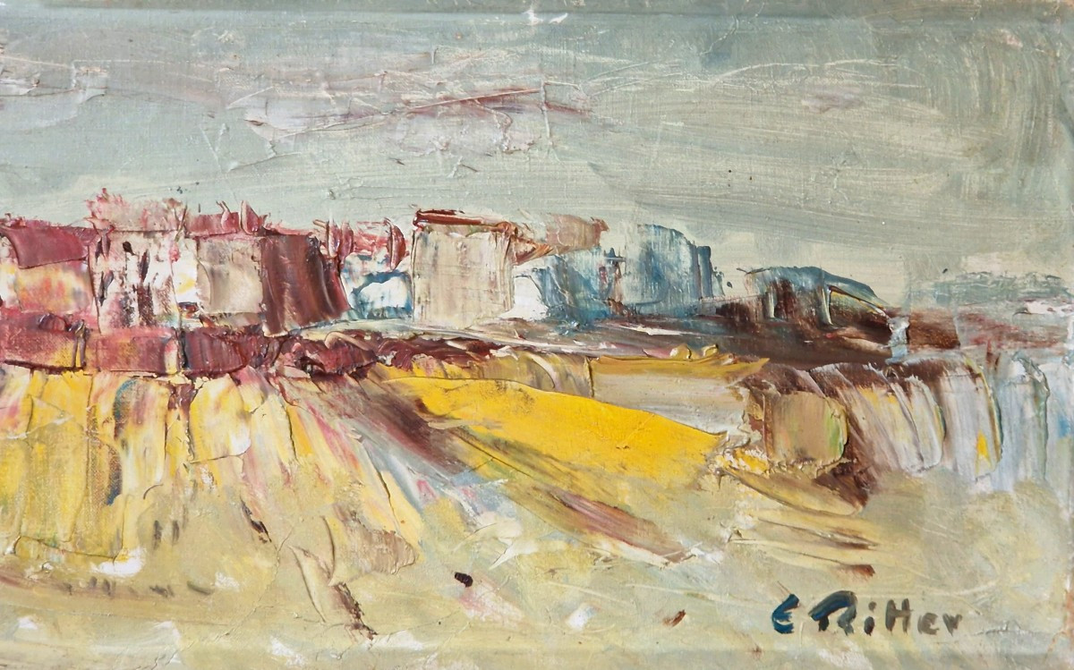 Village Alsacien par Etienne Ritter (1934-1994)-photo-4