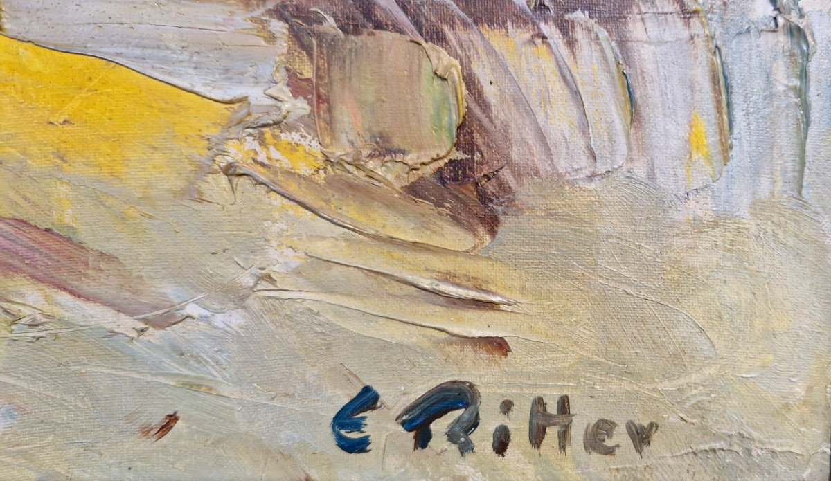 Village Alsacien par Etienne Ritter (1934-1994)-photo-2