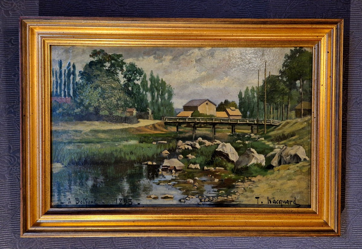 Paysage de Belfort par Timothé Hacquart (1862-1918)