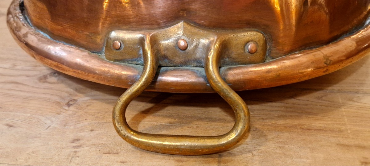 Grande bassine en cuivre XIXème-photo-2