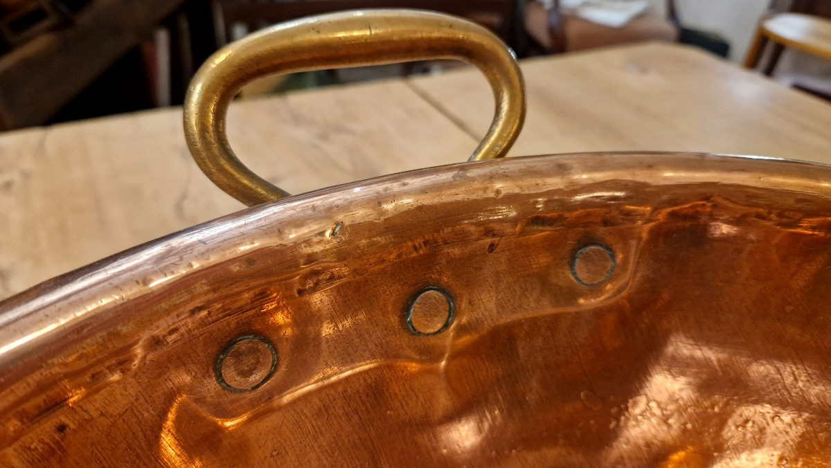 Grande bassine en cuivre XIXème-photo-6