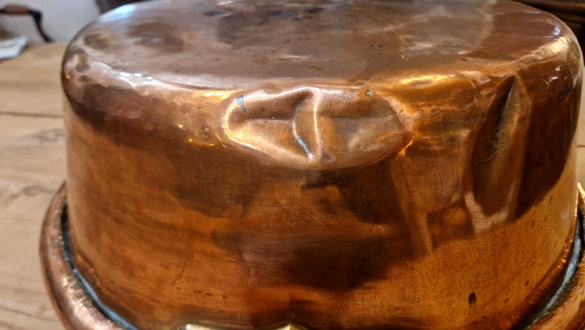 Grande bassine en cuivre XIXème-photo-7