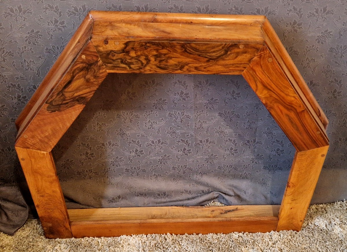 Ciel de lit baldaquin en noyer époque fin 19ème -photo-2