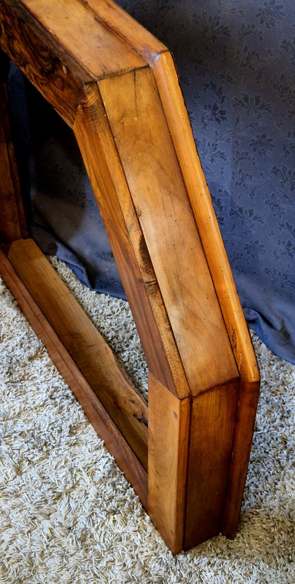 Ciel de lit baldaquin en noyer époque fin 19ème -photo-1