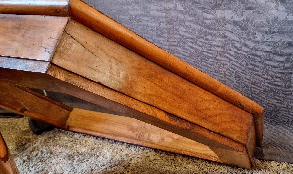 Ciel de lit baldaquin en noyer époque fin 19ème -photo-2