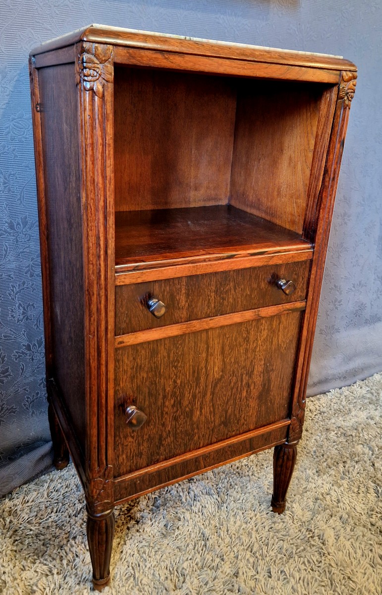 Art Deco Side Table In Rosewood-photo-2