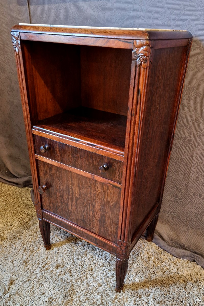 Art Deco Side Table In Rosewood-photo-3