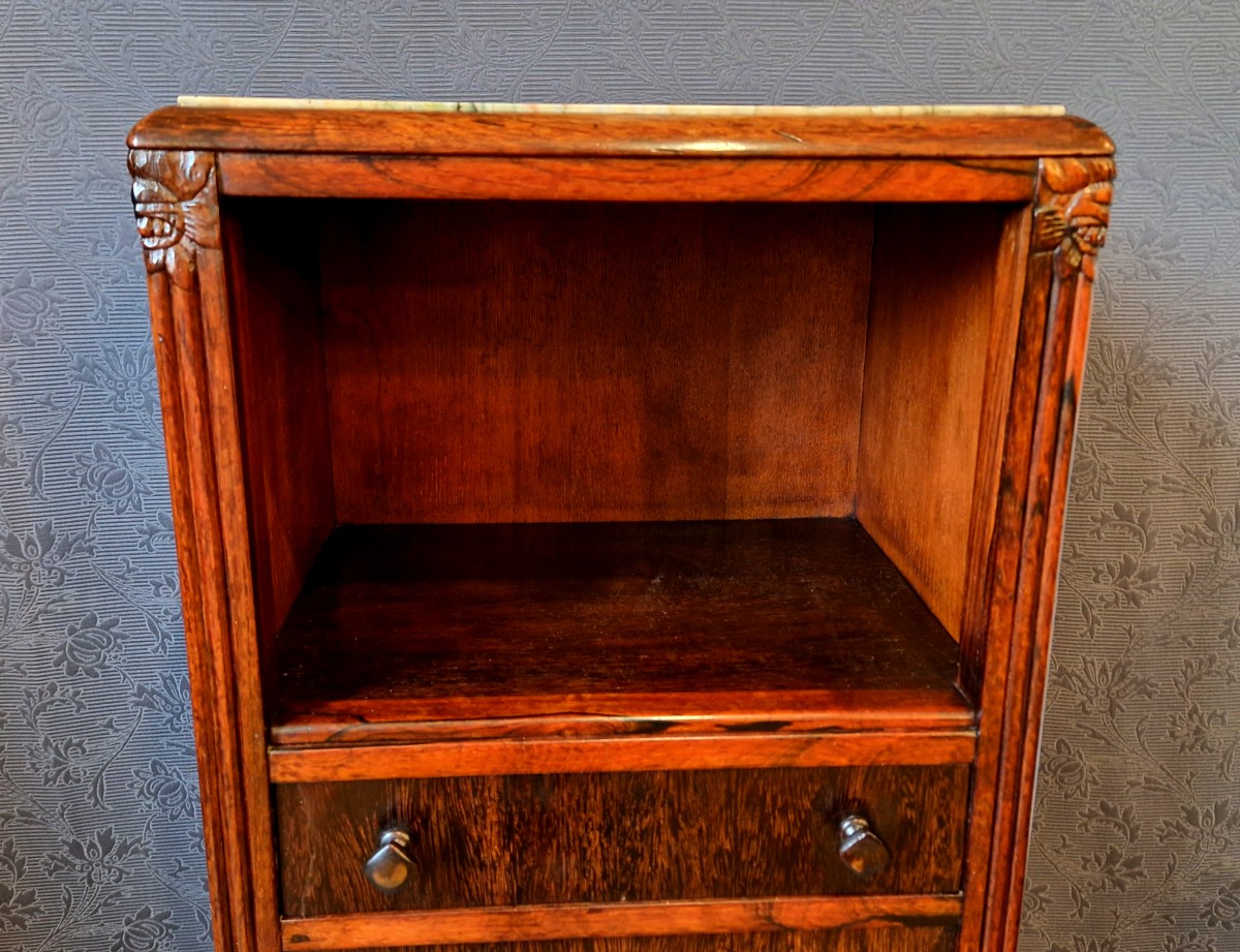 Art Deco Side Table In Rosewood-photo-2