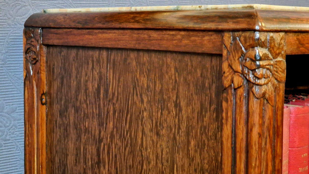 Art Deco Side Table In Rosewood-photo-5