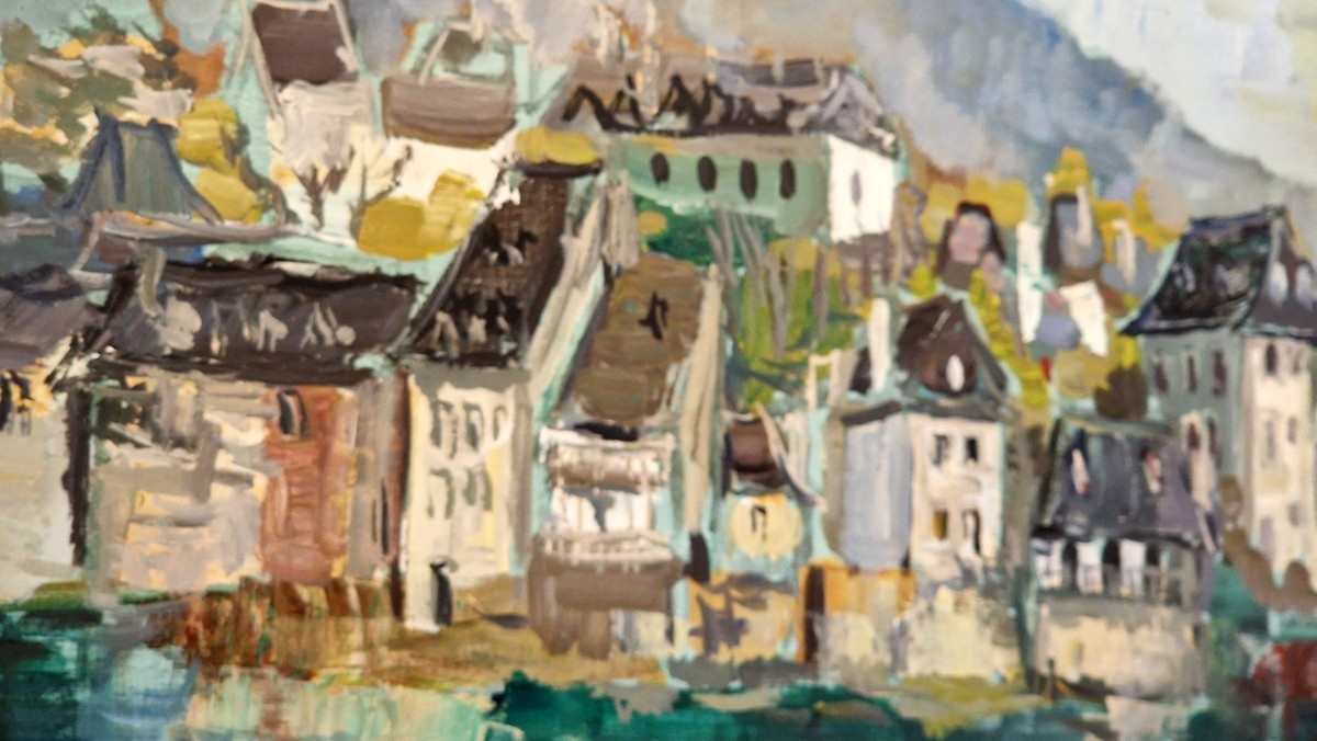 Village Of Argentat-sur-dordogne By Jean Gerard Carrère (1922-2015)-photo-1
