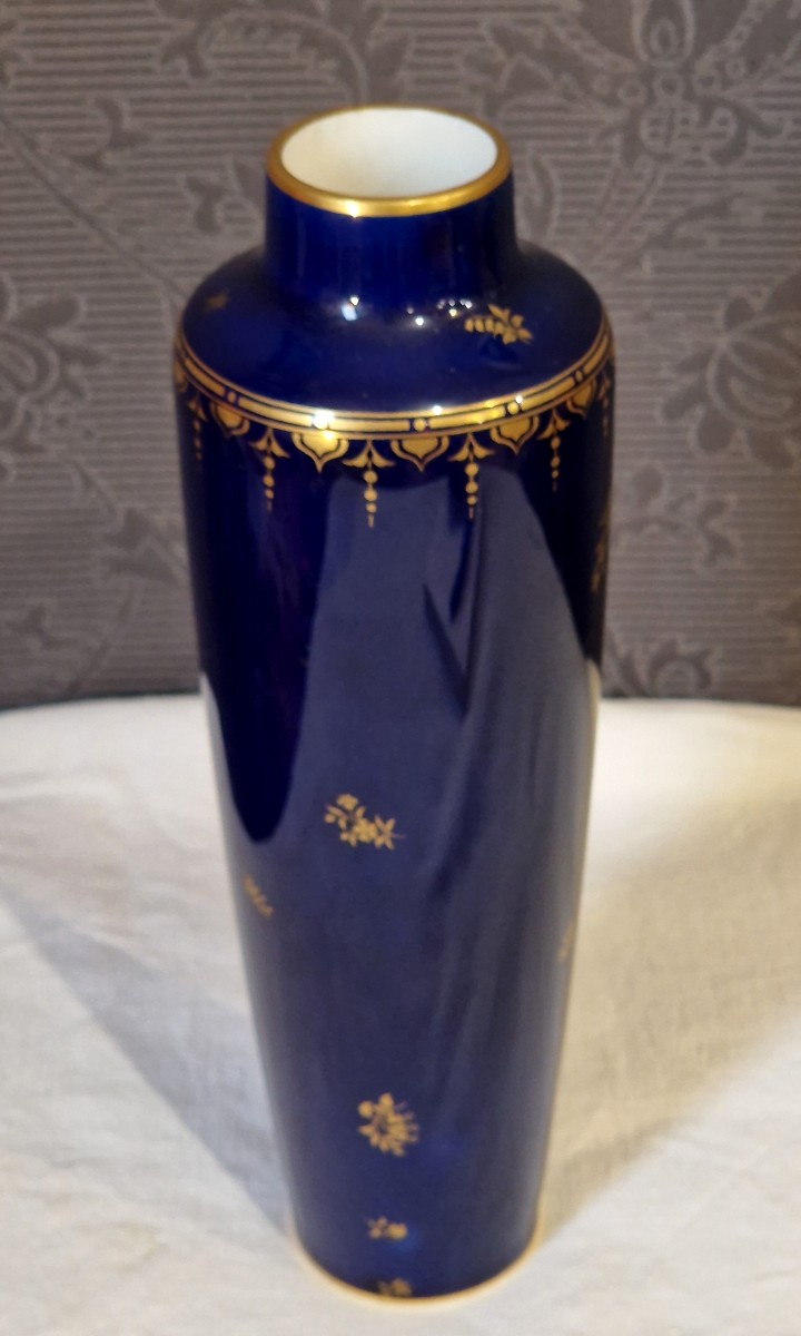 Vase En Porcelaine Art déco Manufacture Nationale De Sèvres. -photo-4