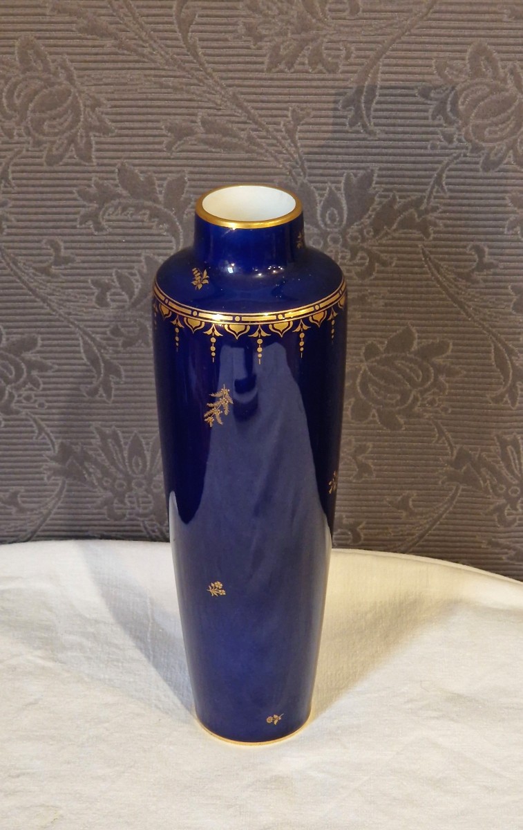 Vase En Porcelaine Art déco Manufacture Nationale De Sèvres. -photo-5