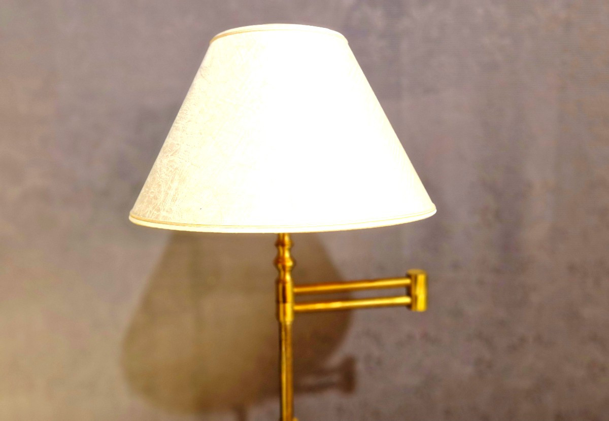 Lampe liseuse ajustable en laiton à bras amovible-photo-3