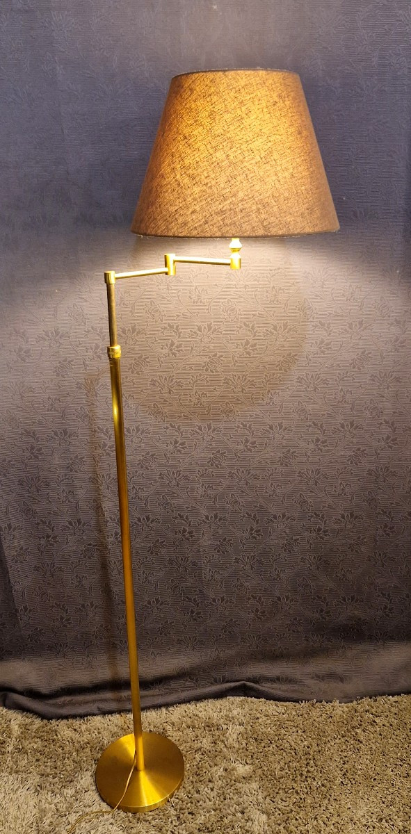 Lampe liseuse ajustable en laiton à bras amovible-photo-4