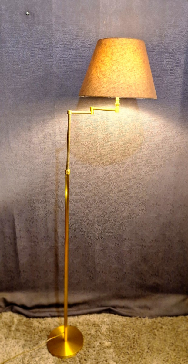 Lampe liseuse ajustable en laiton à bras amovible-photo-5