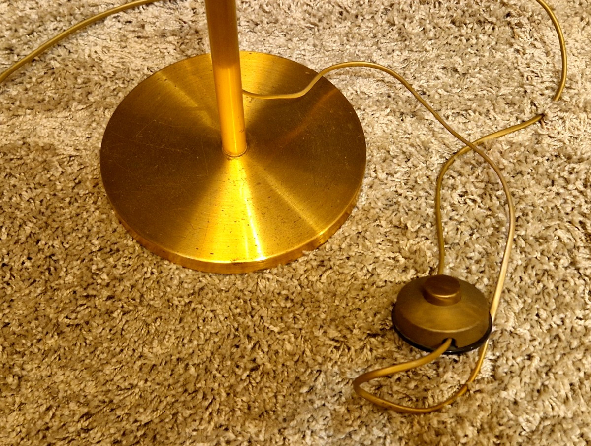 Lampe liseuse ajustable en laiton à bras amovible-photo-7