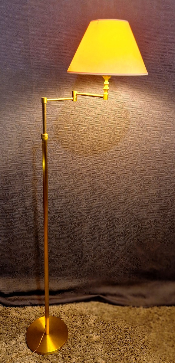 Lampe liseuse ajustable en laiton à bras amovible