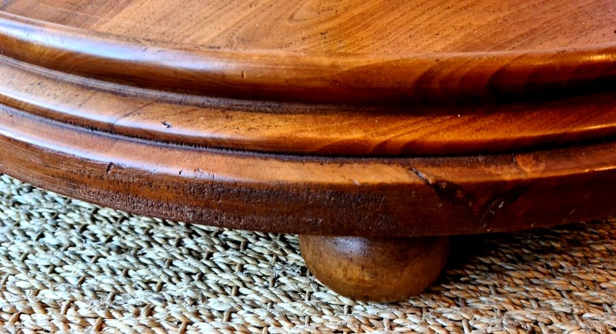 Lampadaire en merisier XXe-photo-2