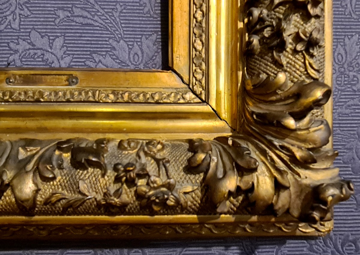 Cadre Mouluré fin XVIIIe /début XIXe-photo-4