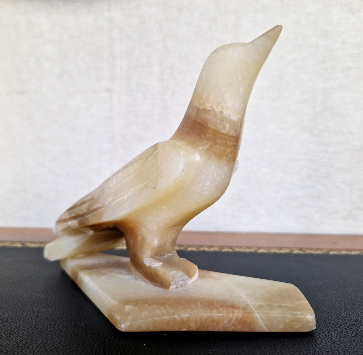 Art Deco Period Marble Bird.-photo-3