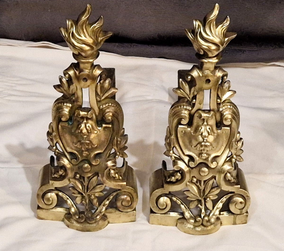 Pair Of Napoleon III Andirons-photo-2